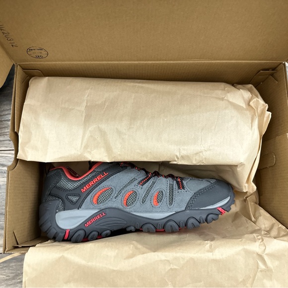 NIB Merrell Crosslander Vent Hiker Sneaker Gray Castle Rock Cayenne - Picture 10 of 16